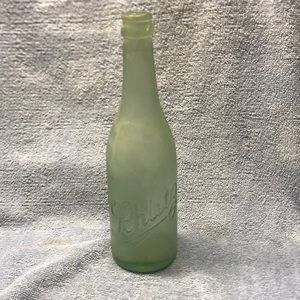 Schlitz clear aqua beer bottle, antique,Norfolk VA